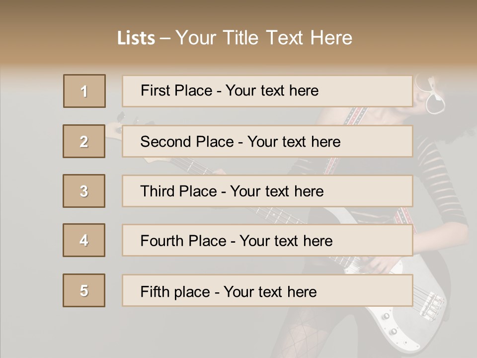 Equipment Shoulders Face PowerPoint Template