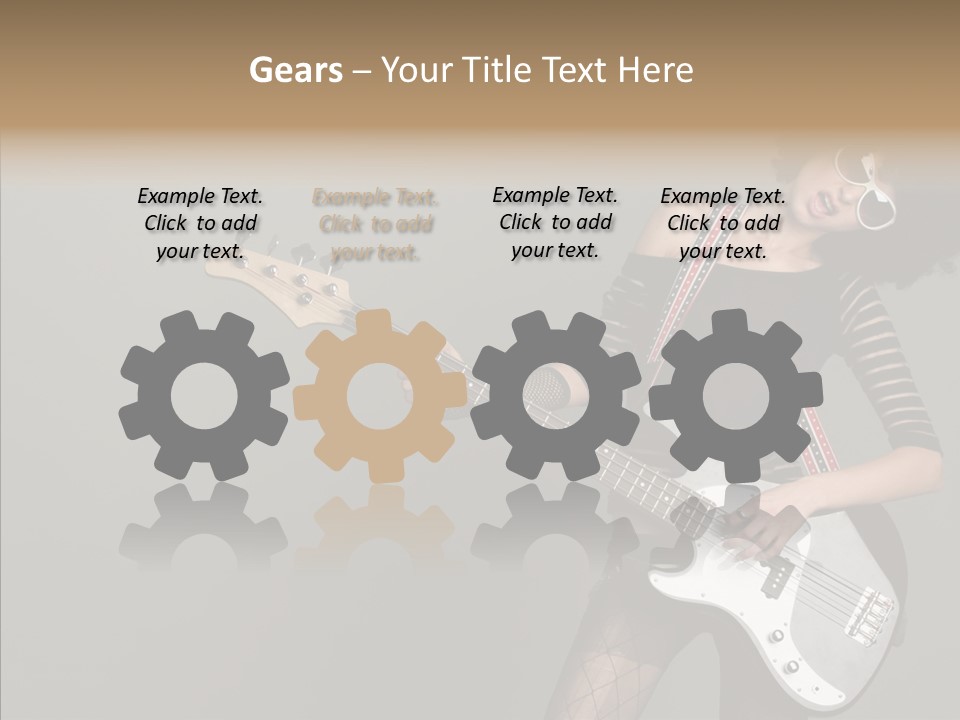 Equipment Shoulders Face PowerPoint Template