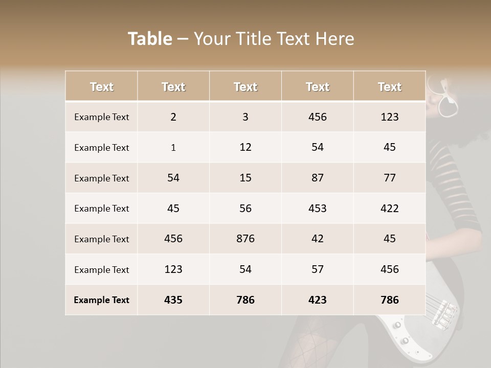 Equipment Shoulders Face PowerPoint Template