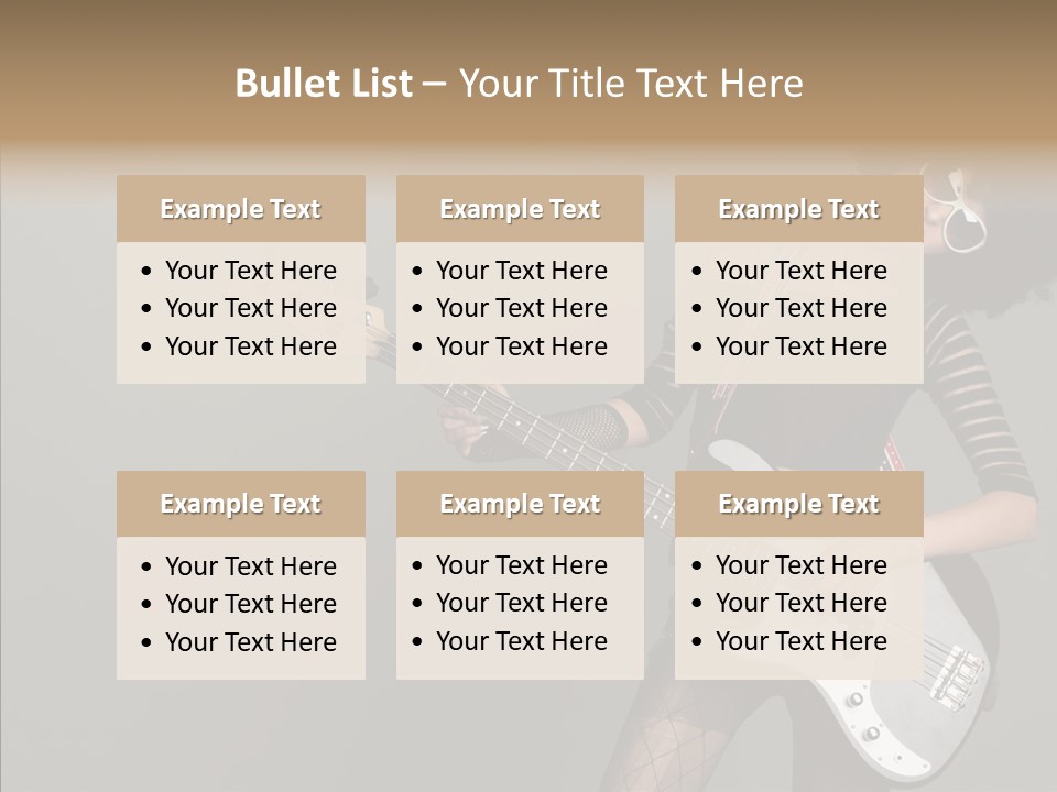 Equipment Shoulders Face PowerPoint Template