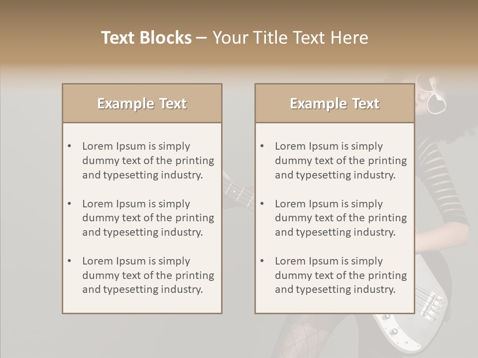 Equipment Shoulders Face PowerPoint Template