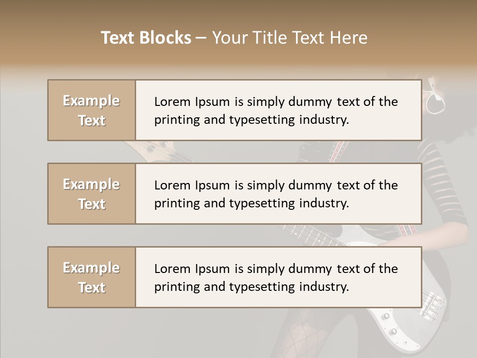 Equipment Shoulders Face PowerPoint Template
