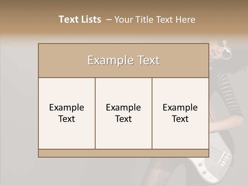 Equipment Shoulders Face PowerPoint Template