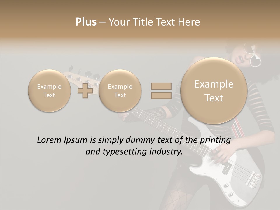 Equipment Shoulders Face PowerPoint Template