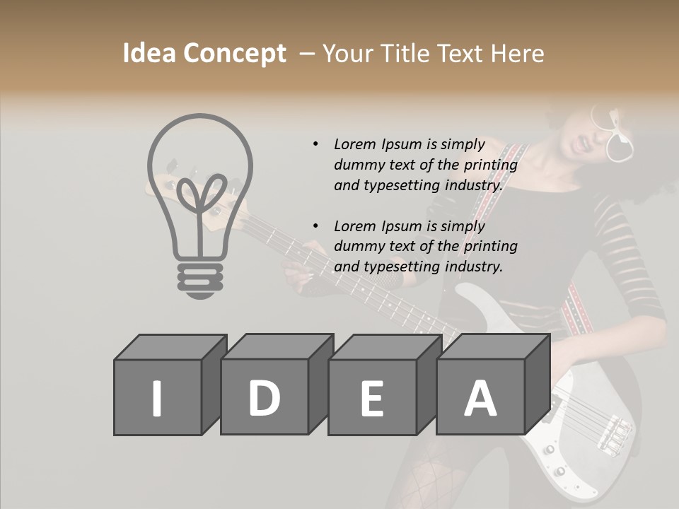 Equipment Shoulders Face PowerPoint Template