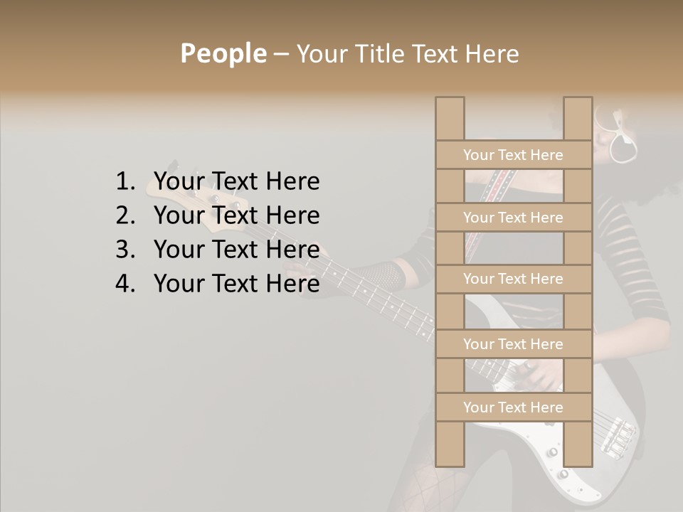 Equipment Shoulders Face PowerPoint Template