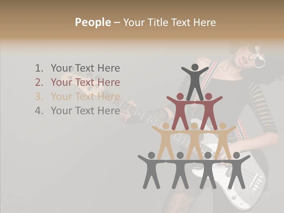 Equipment Shoulders Face PowerPoint Template
