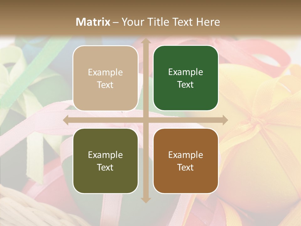 Seasonal Basket April PowerPoint Template