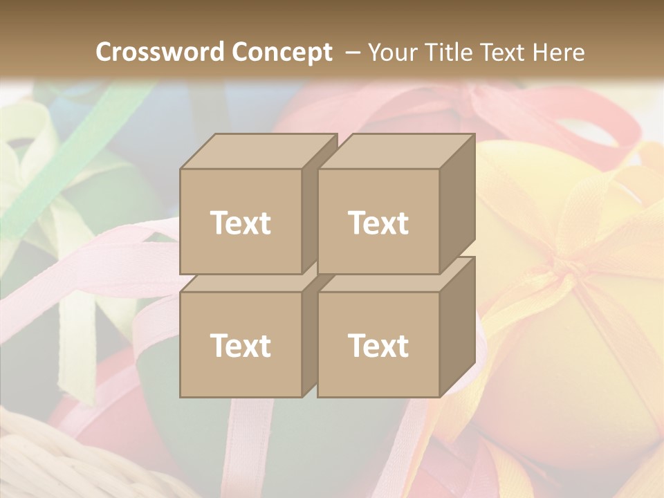 Seasonal Basket April PowerPoint Template