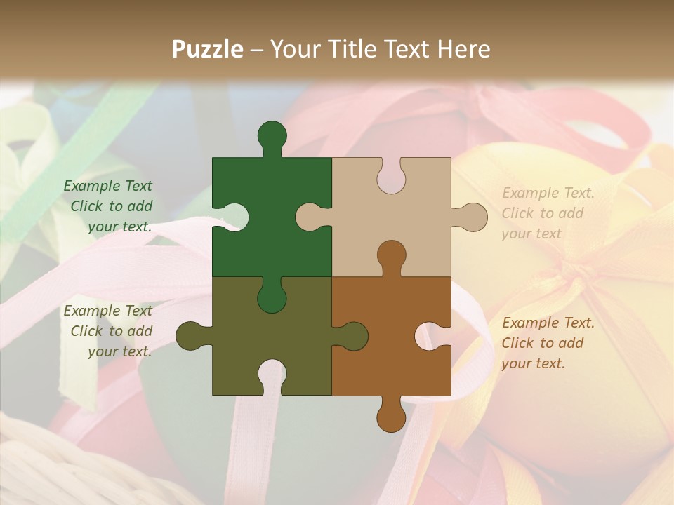 Seasonal Basket April PowerPoint Template