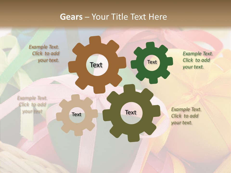 Seasonal Basket April PowerPoint Template