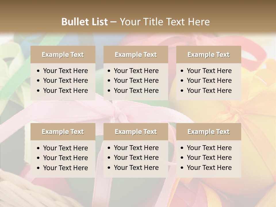 Seasonal Basket April PowerPoint Template