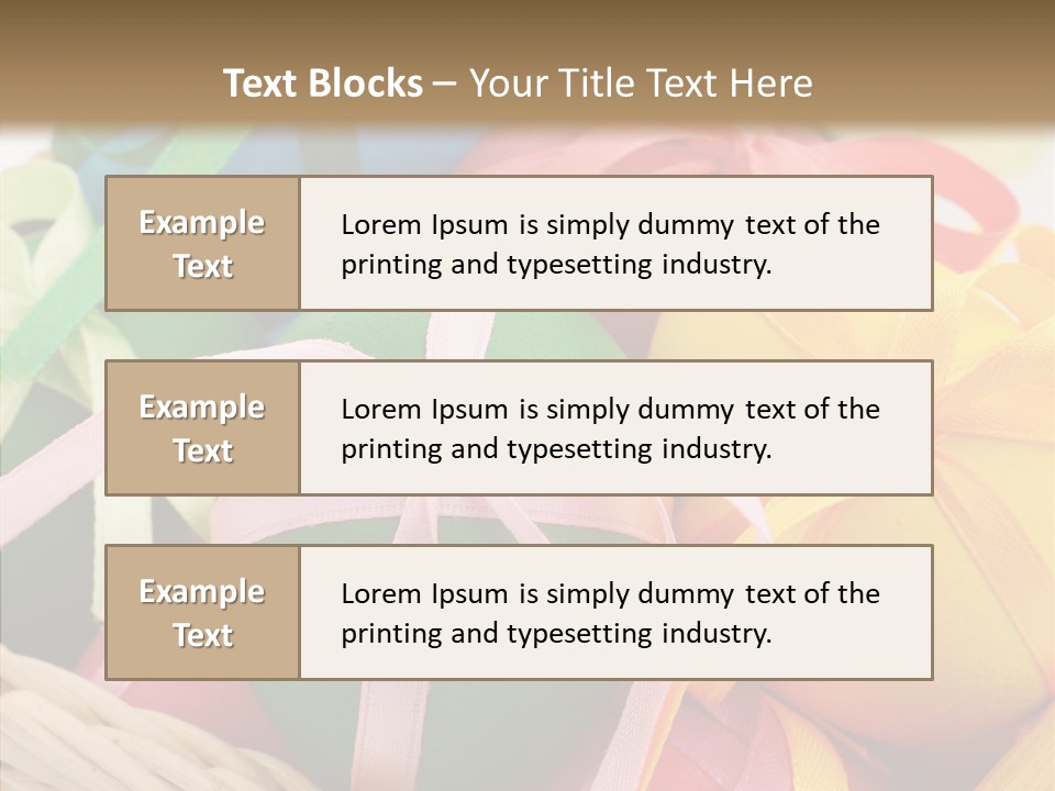 Seasonal Basket April PowerPoint Template