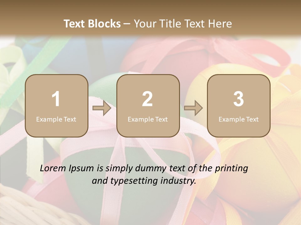 Seasonal Basket April PowerPoint Template