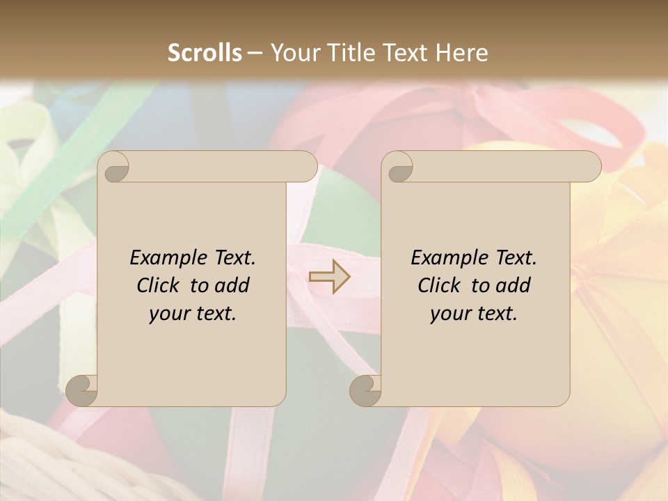 Seasonal Basket April PowerPoint Template