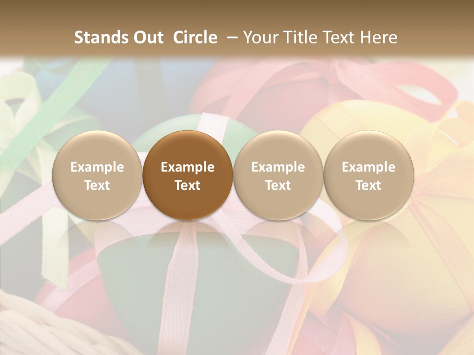 Seasonal Basket April PowerPoint Template