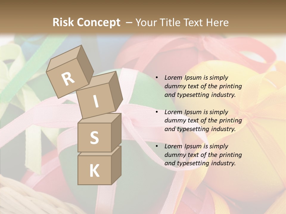 Seasonal Basket April PowerPoint Template