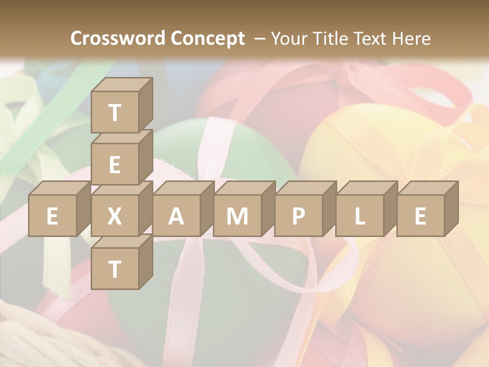 Seasonal Basket April PowerPoint Template