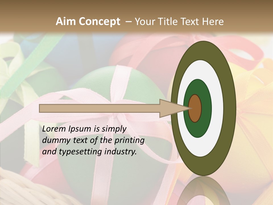 Seasonal Basket April PowerPoint Template