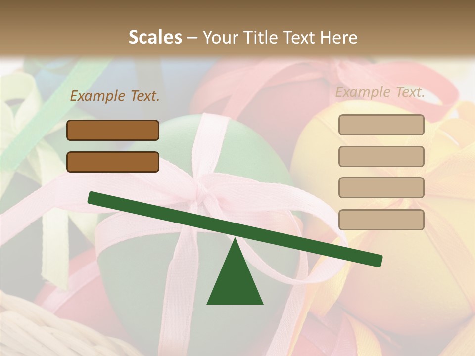 Seasonal Basket April PowerPoint Template