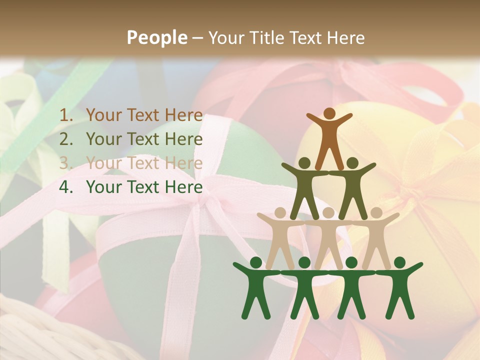 Seasonal Basket April PowerPoint Template