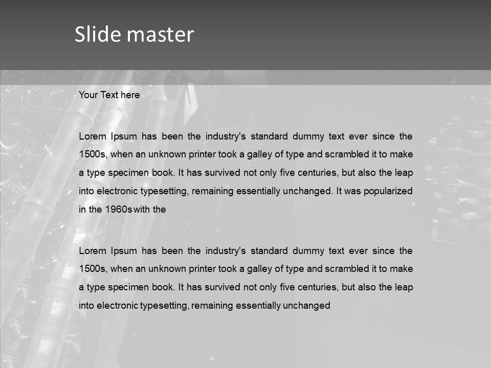 Show Lamp Hair PowerPoint Template