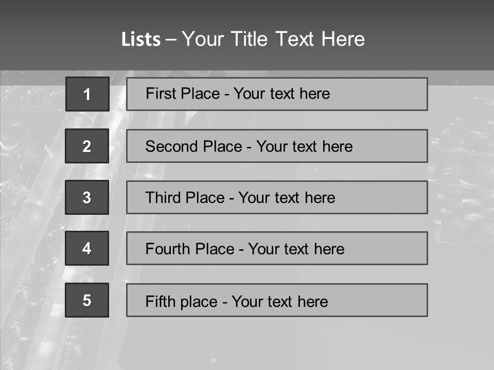Show Lamp Hair PowerPoint Template