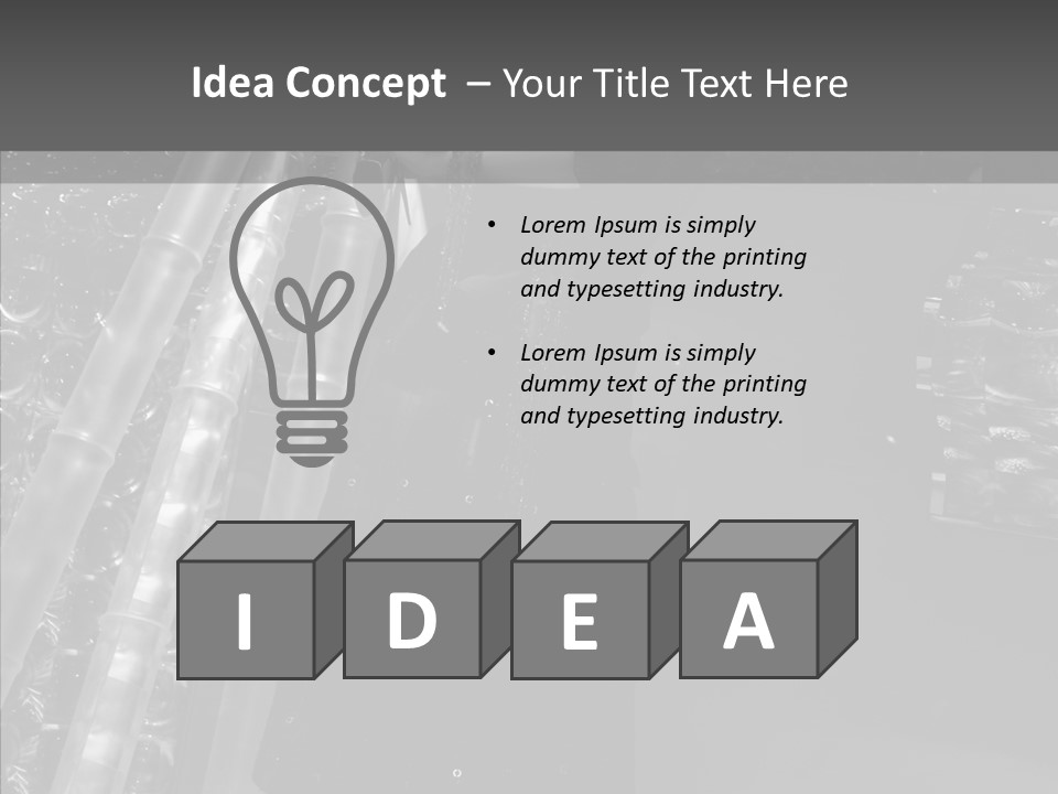 Show Lamp Hair PowerPoint Template