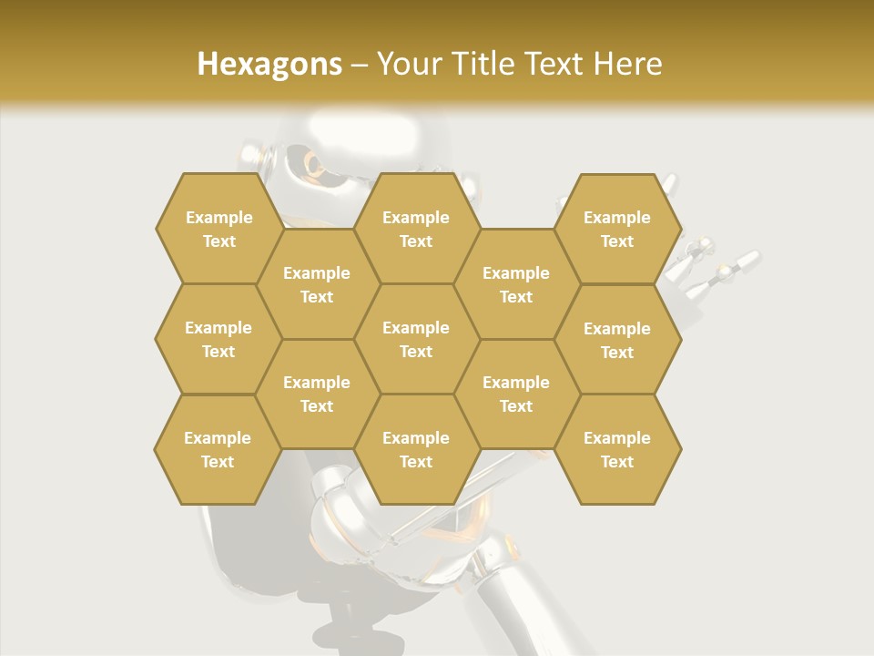 Metal Cyborg Present PowerPoint Template