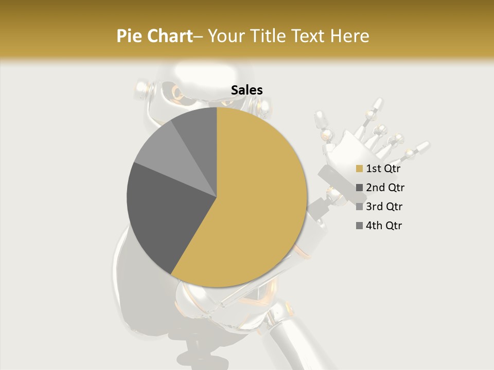 Metal Cyborg Present PowerPoint Template