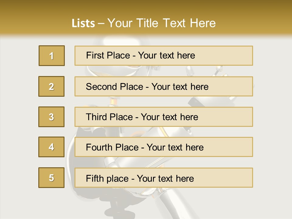 Metal Cyborg Present PowerPoint Template