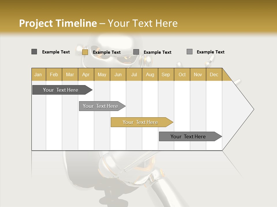 Metal Cyborg Present PowerPoint Template