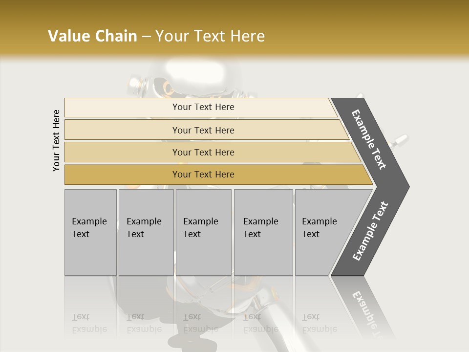 Metal Cyborg Present PowerPoint Template