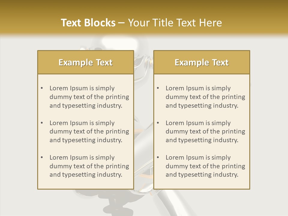 Metal Cyborg Present PowerPoint Template