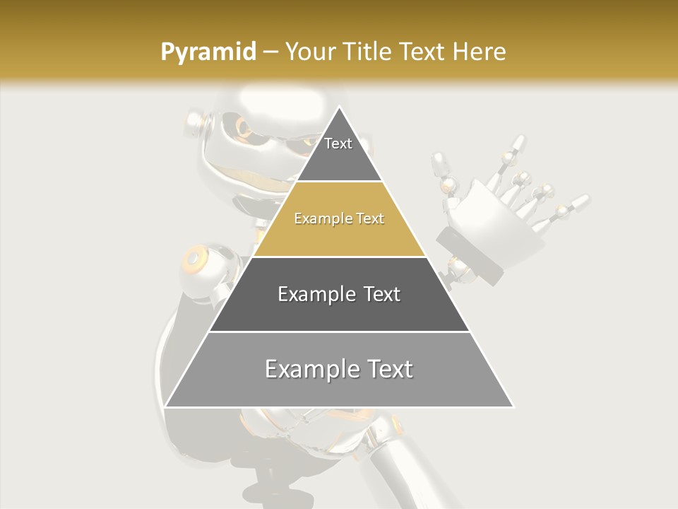 Metal Cyborg Present PowerPoint Template