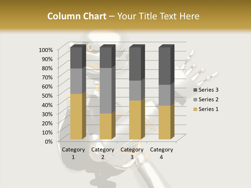 Metal Cyborg Present PowerPoint Template
