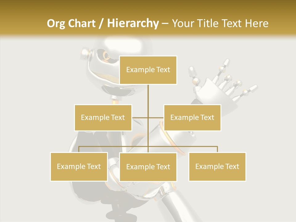 Metal Cyborg Present PowerPoint Template