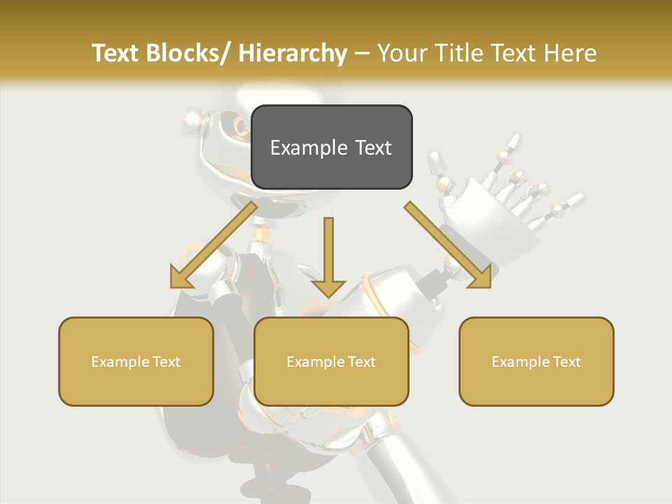 Metal Cyborg Present PowerPoint Template