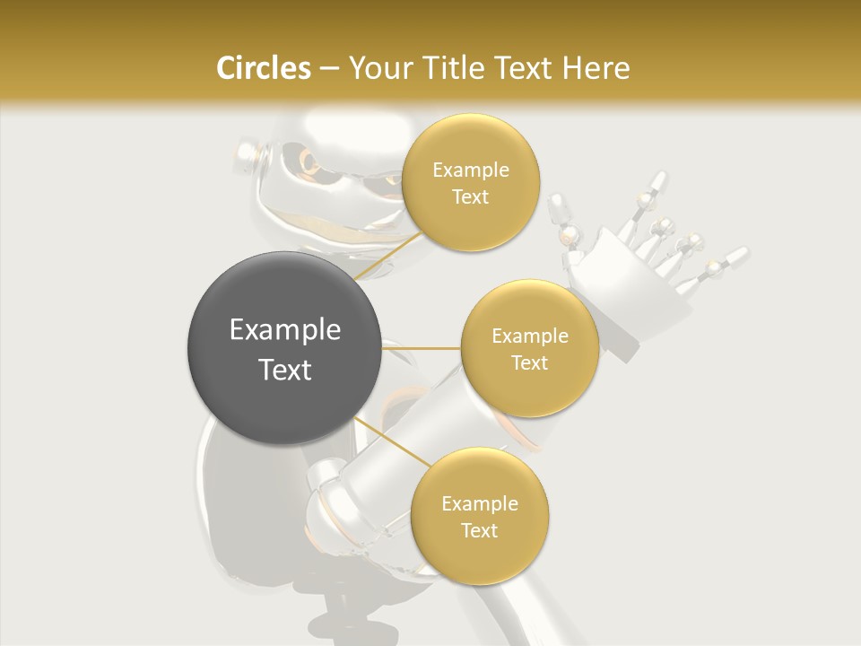 Metal Cyborg Present PowerPoint Template