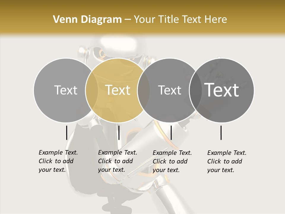 Metal Cyborg Present PowerPoint Template