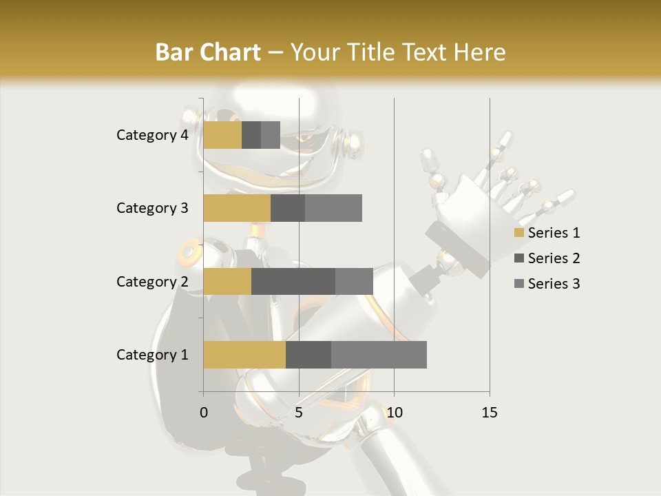 Metal Cyborg Present PowerPoint Template