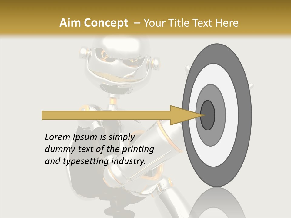 Metal Cyborg Present PowerPoint Template