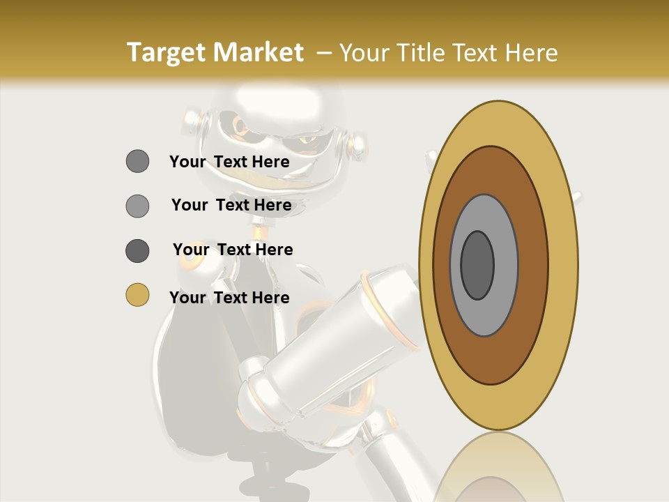 Metal Cyborg Present PowerPoint Template