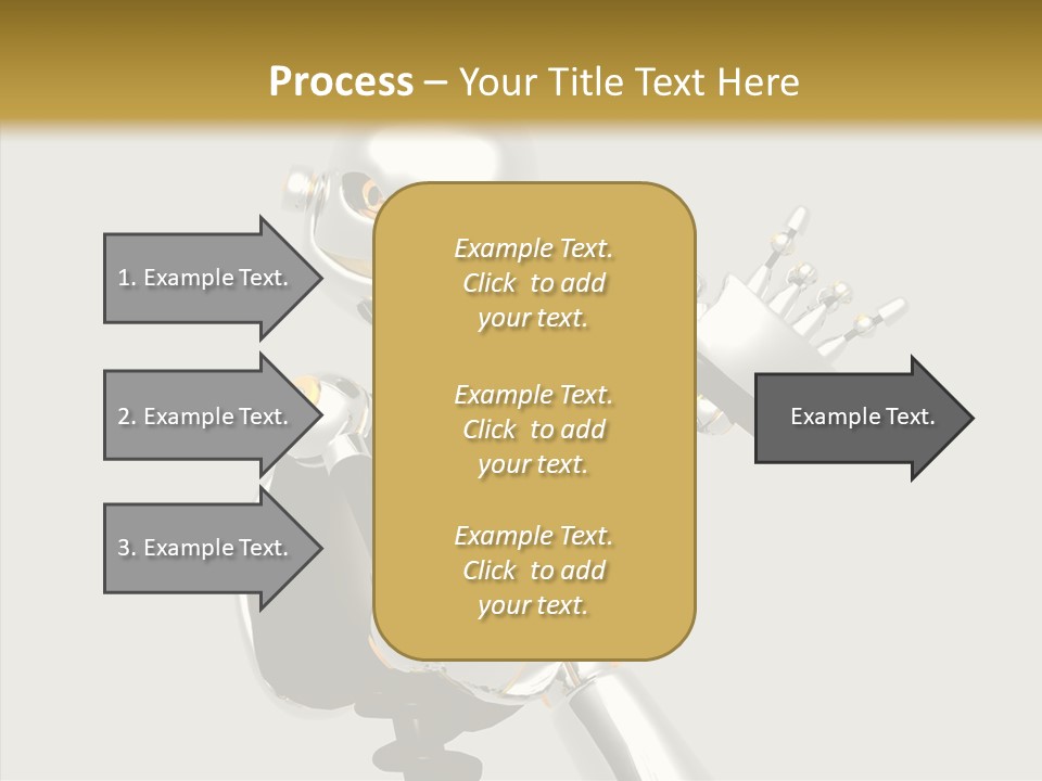 Metal Cyborg Present PowerPoint Template