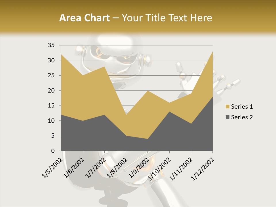 Metal Cyborg Present PowerPoint Template