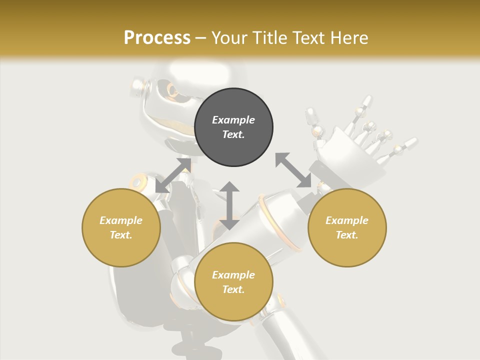 Metal Cyborg Present PowerPoint Template