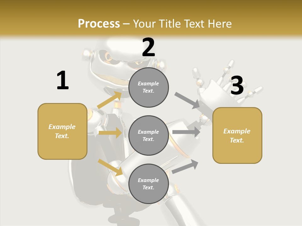 Metal Cyborg Present PowerPoint Template