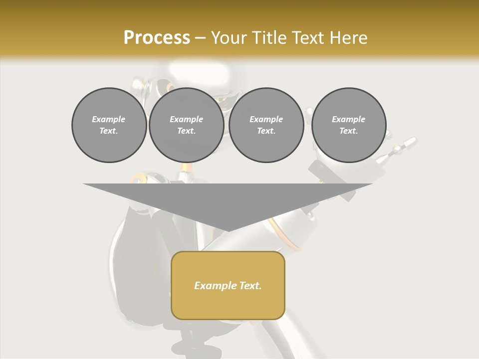 Metal Cyborg Present PowerPoint Template