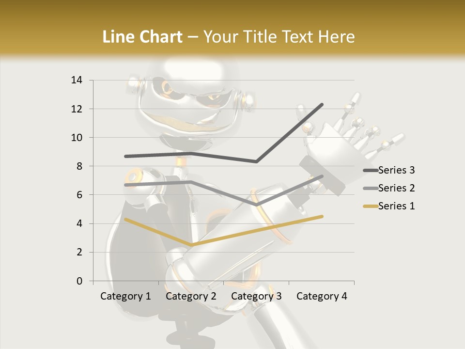 Metal Cyborg Present PowerPoint Template
