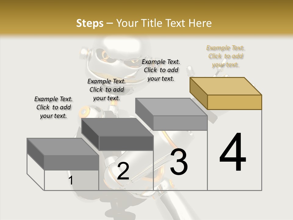 Metal Cyborg Present PowerPoint Template